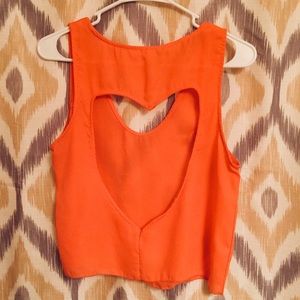 Heart Shaped Back Tank Top by Michelle